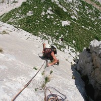 Pierre dans la 1ère longueur de &quot;Sol&quot;