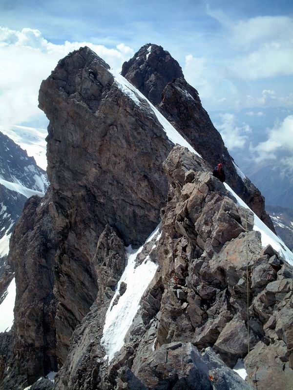 La meije : traversée des arêtes
