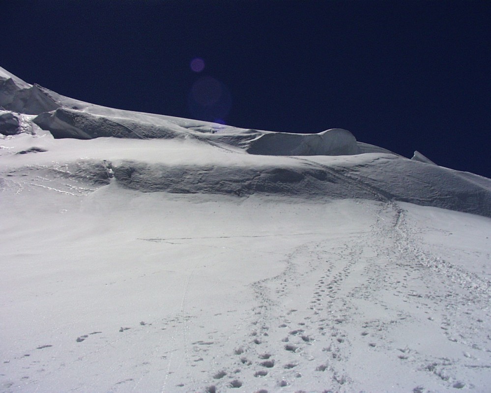 Dans la face Nord du Tacul