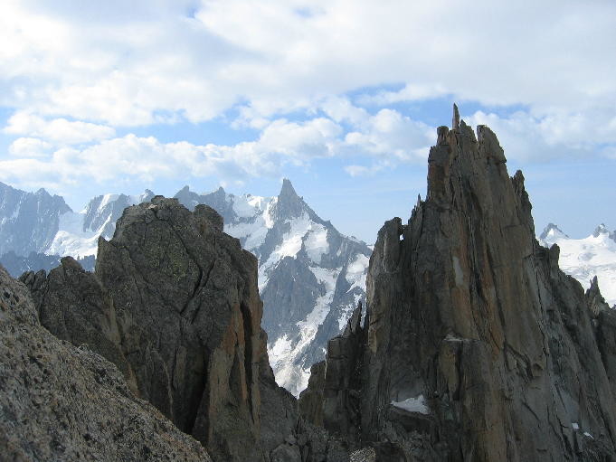 Gépon avec vue sur la fissure Mummery