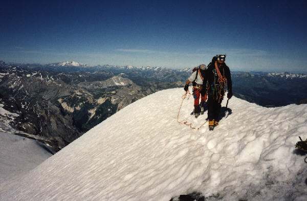 Arrivée au sommet de la Grande Casse