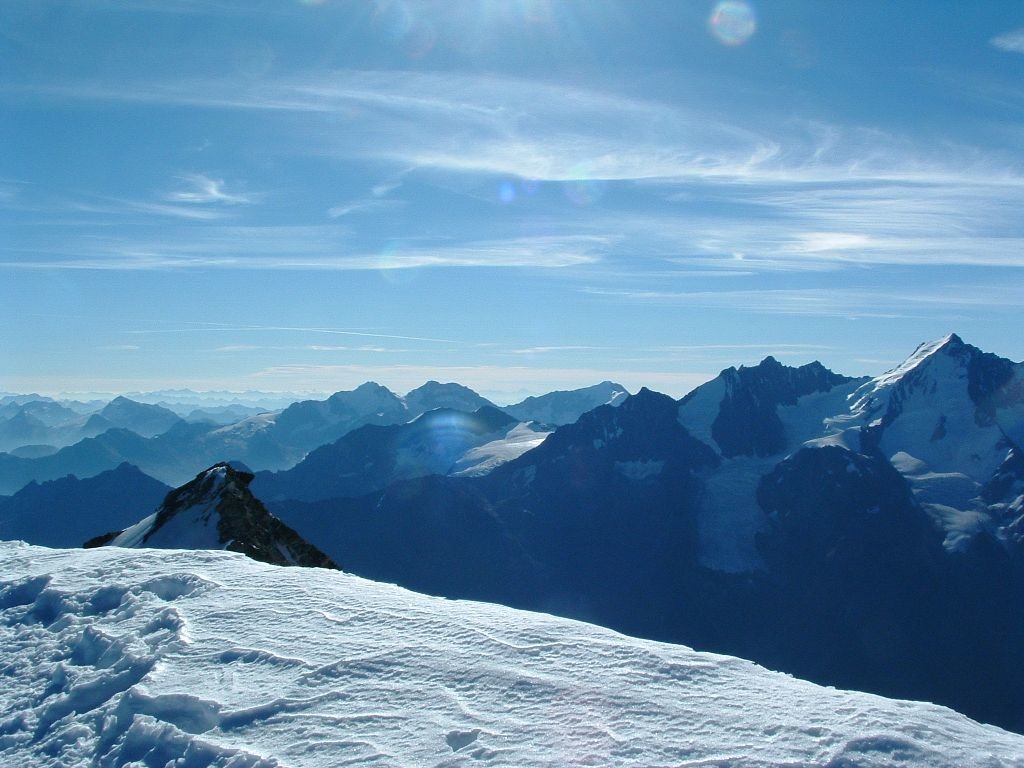 vue au sommet du bishorn