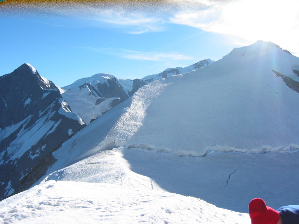 Du Col des Domes, Soleil sur le sommet E