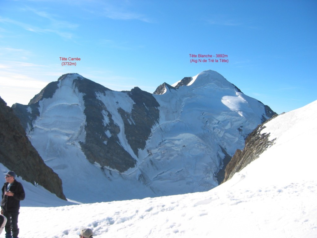 Aig N de Tré la tete depuis le col