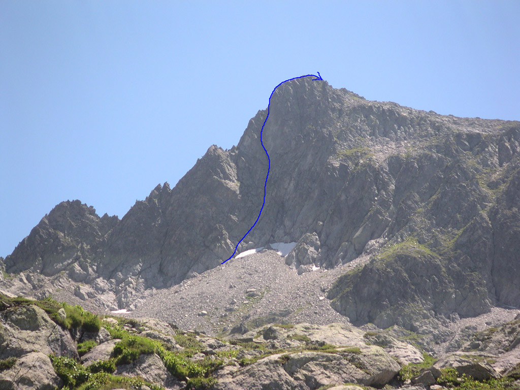 Le Fort (2457m), face N