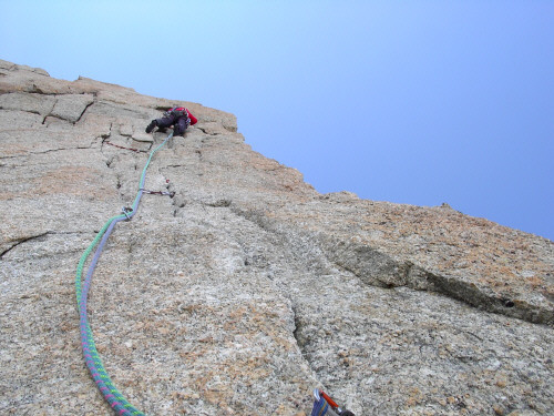Un peu plus haut dans le mur de 50m