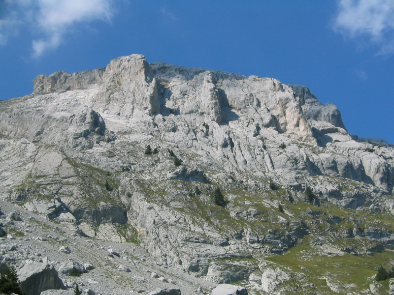 Pointe du Midi - La parade des piliers