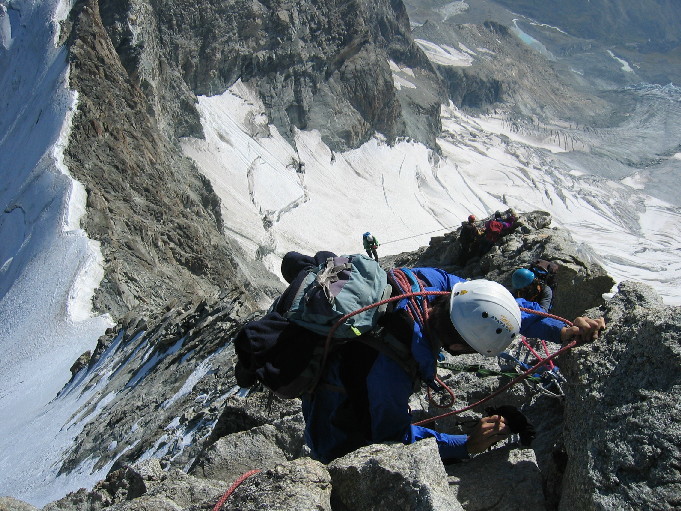 Arete du sommet de l'Ober et Alex