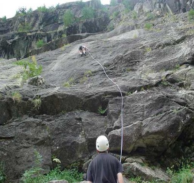 ecole de la fissure à  ailefroide (buff de dos!)