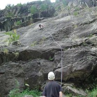 ecole de la fissure à  ailefroide (buff de dos!)