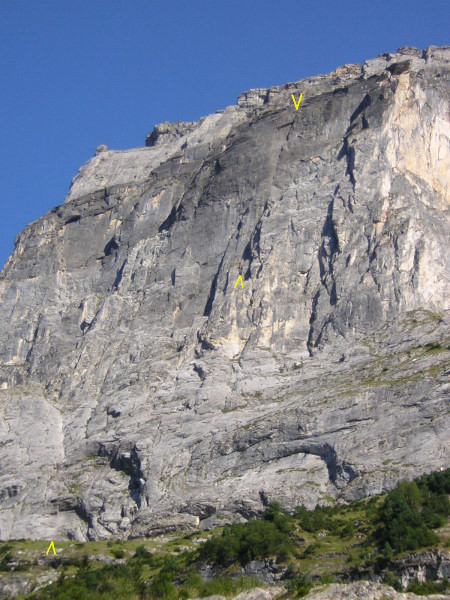 Face NW du Roc de la Valette