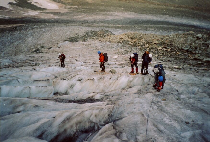 Pigne d'Arolla : glacier de Tseina Refien