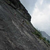 buff dans une voie de l'ecole de la fissure à ailefroide