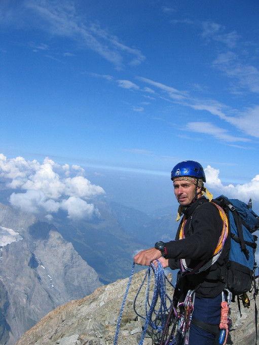 Jean Marc en manoeuvre de corde