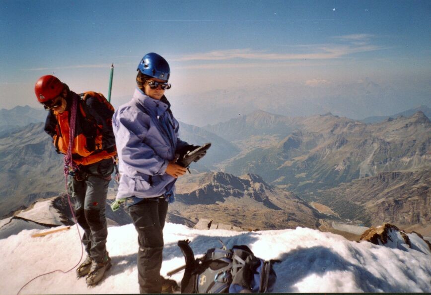 Jos et Sylvie au sommet du Castor