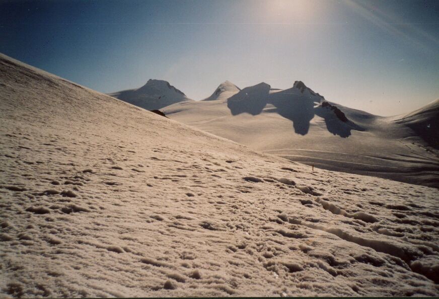 Vue sur les 4000 du Mont-Rose