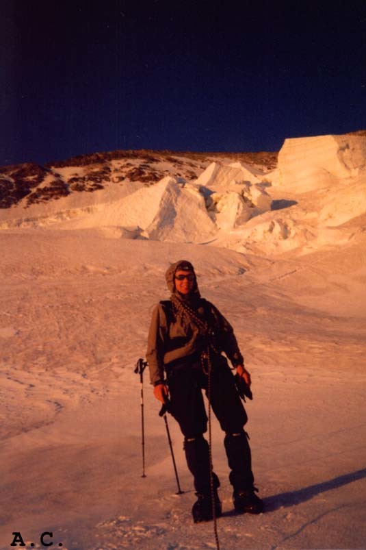 Barre des Ecrins - Sous les séracs
