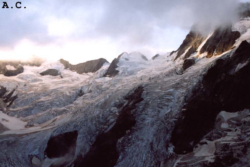 Mont Gioberney - Vue sur le Glacier de la pilatte