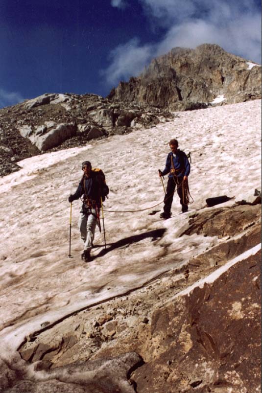 Mont Gioberney - Descente