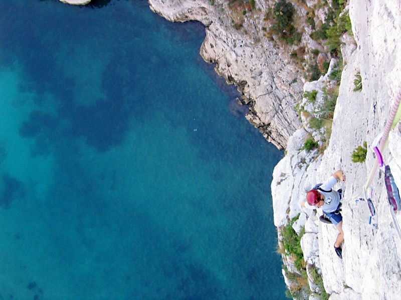 escalade dans les calanques...