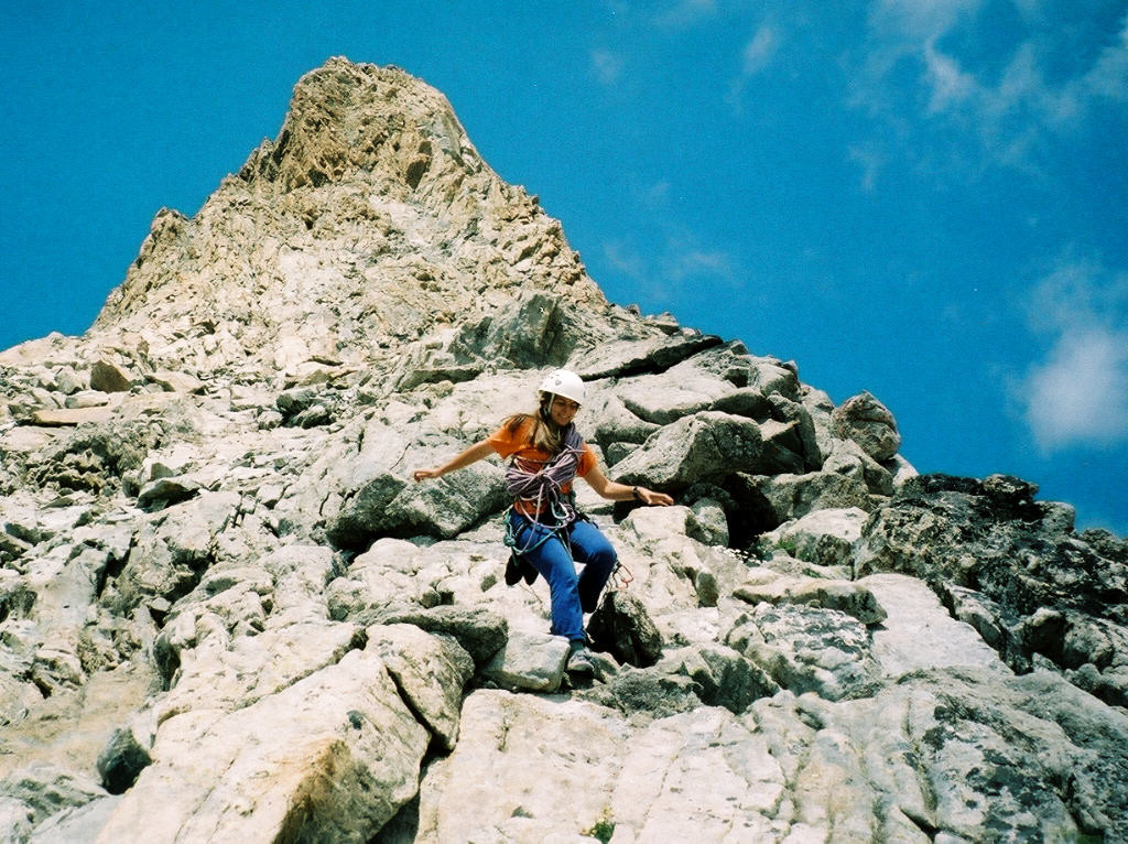 Dans la descente de la pointe Thorant
