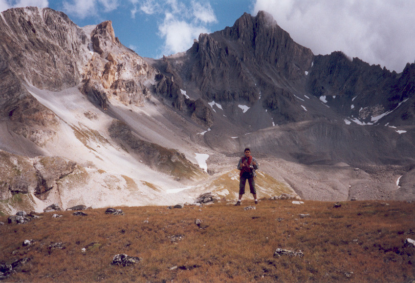 Bertrand au sommet du Grand Châtelard (2817m)