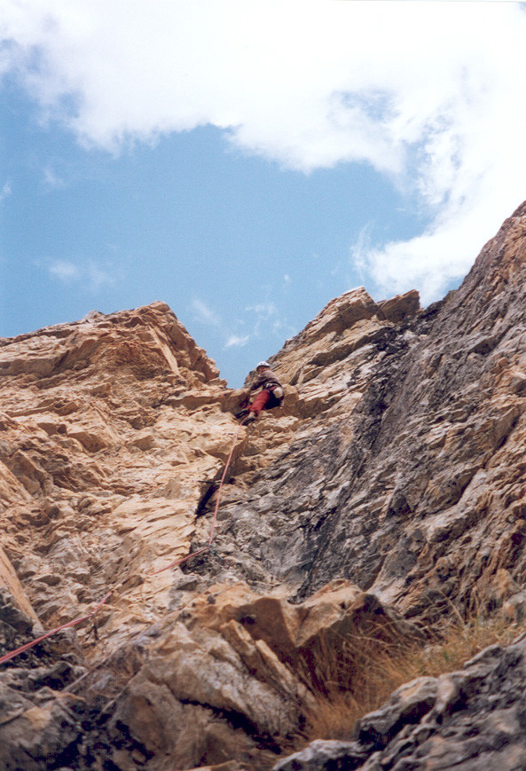Mat sur une superbe écaille en 6a