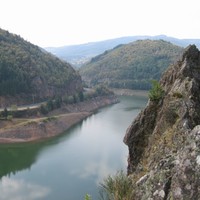 Py se Lance - vue du lac prise du secteur du col