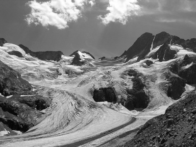 Les Bans et le glacier de la Pilatte