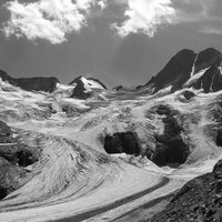 Les Bans et le glacier de la Pilatte