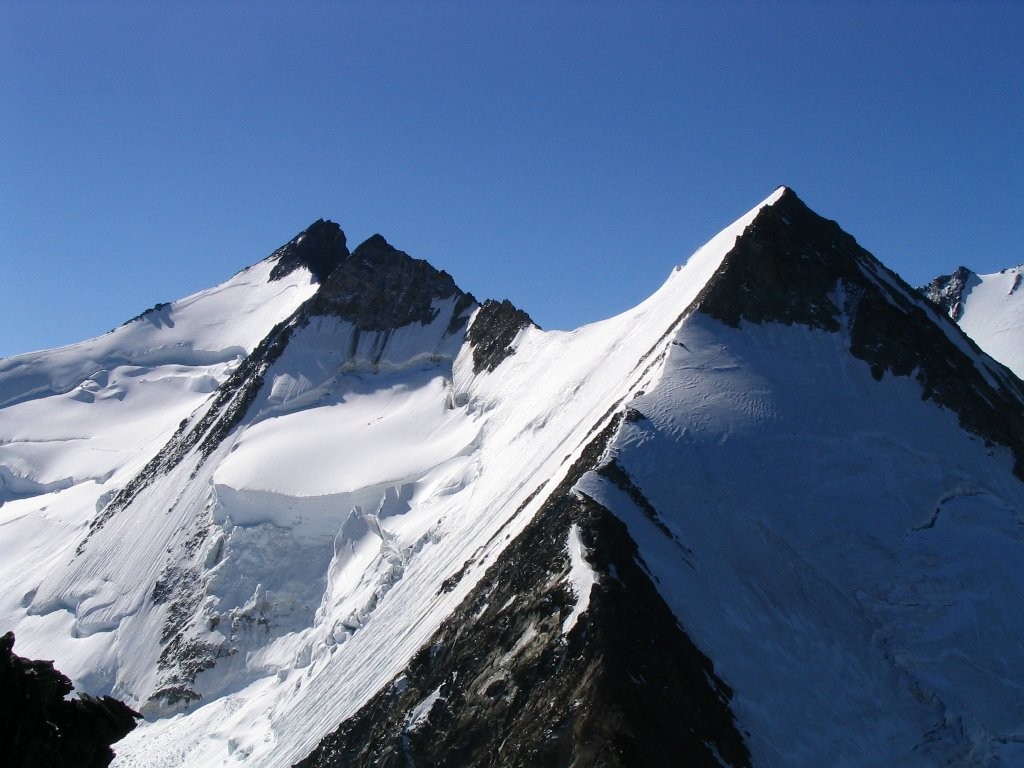 La Nadelgrat vers le sud depuis le Durrenhorn