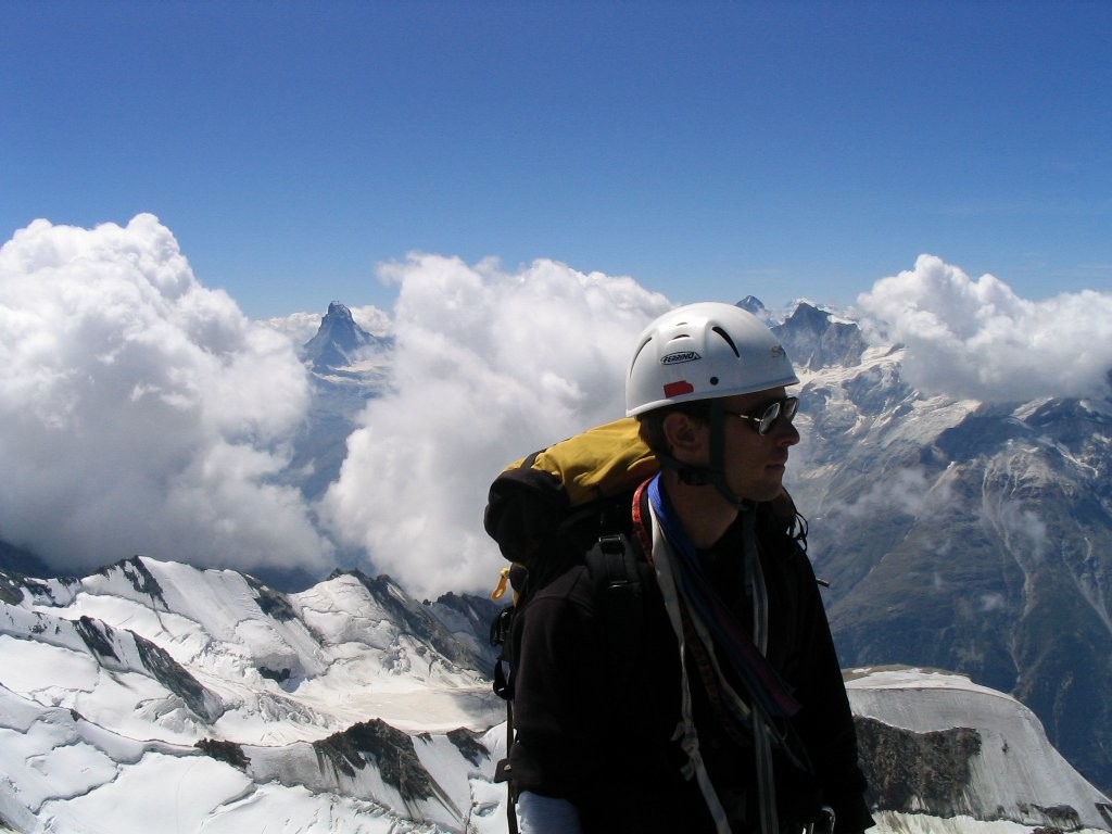 José et le Cervin au somet du Nadelhorn