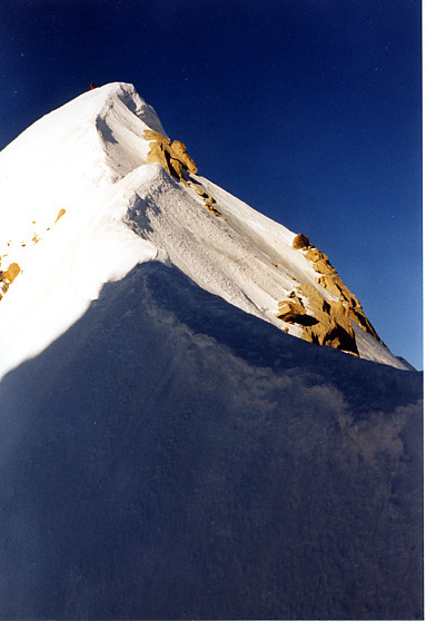 Arête terminale de l'Aig Verte
