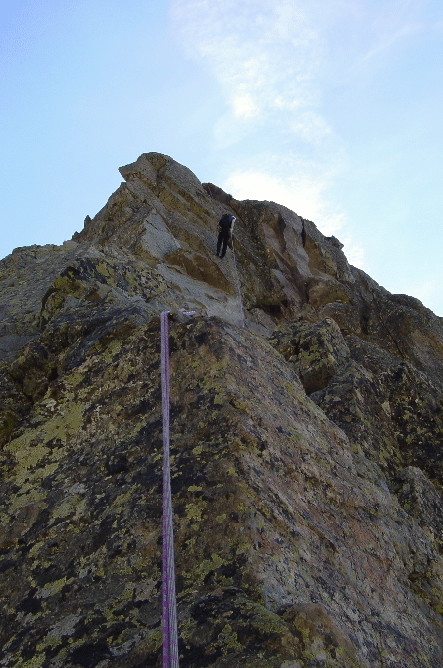 Rappel de l'aiguille de l'index (Aiguilles Rouges)