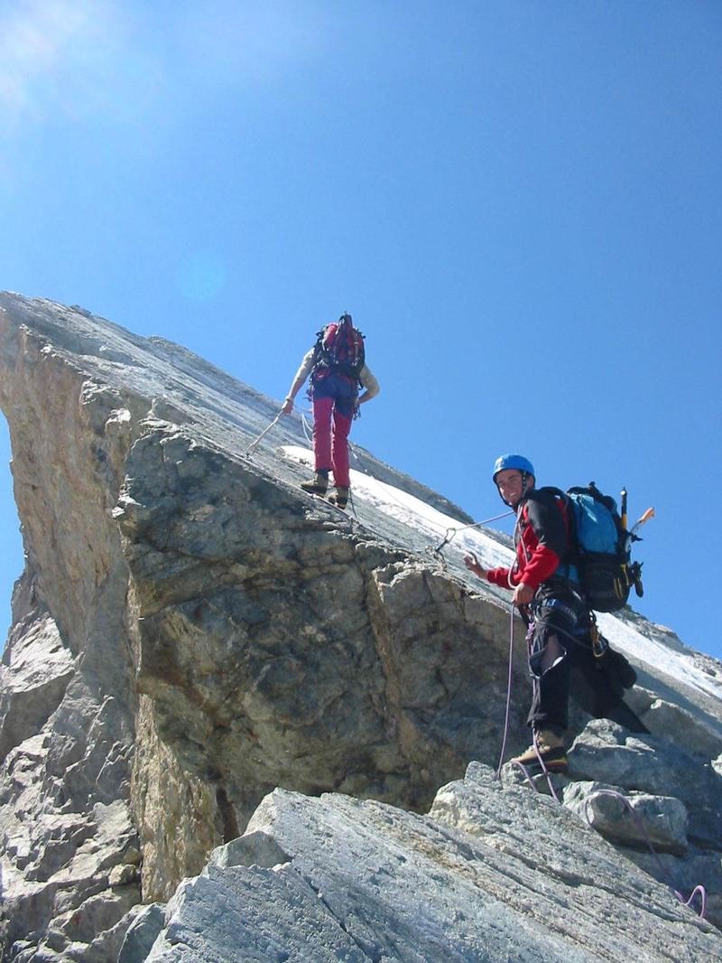 La Meije : Traversee des aretes ; Rappel galere de la dent blanche