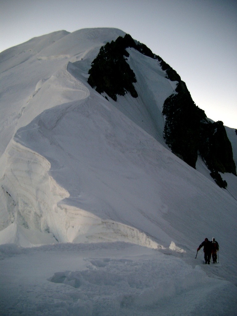Pentes sommitales du Mont-Blanc