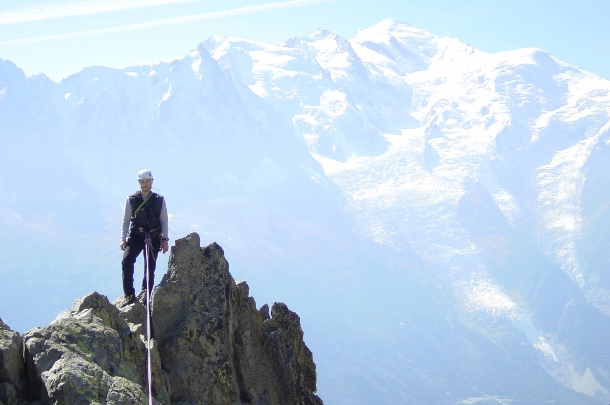 Le panorama fantastique vu du sommet de l'index