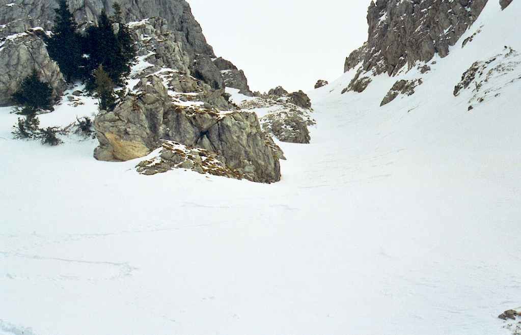 Couloir de Pététoz - Branche droite - moitié supérieure