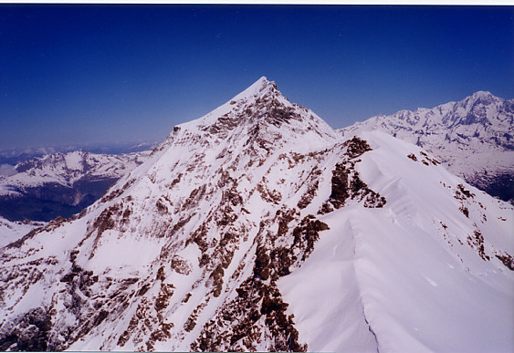 Vue sur el Mont Pourri depuis le Dôme de la Sache