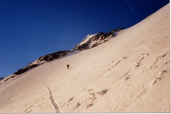 Montée au Mont Pourri, sous le Grand Col