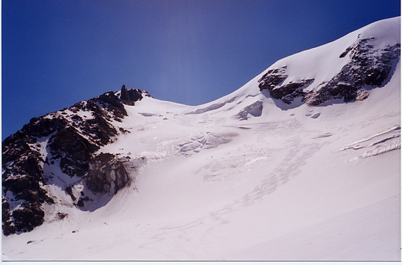 Mont Pourri : sous le col des Roches
