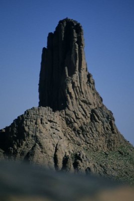 Saouinan, face nord (ombre) et ouest (soleil)