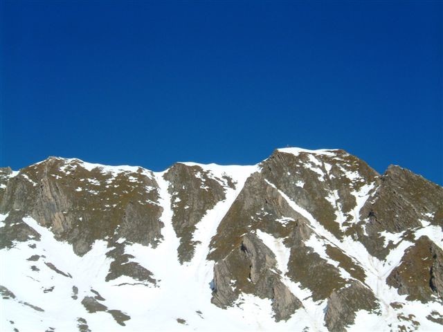 La face S du Crêt du Rey et ses couloirs