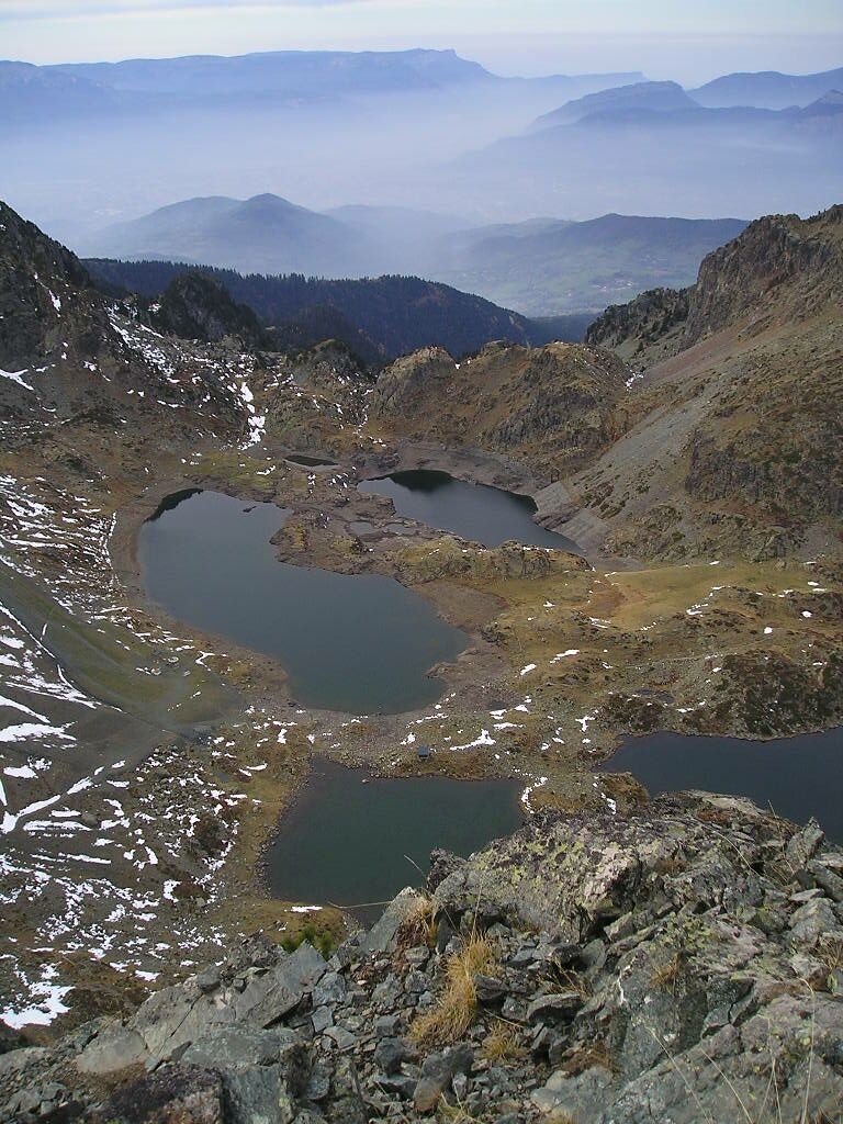 Lacs Robert depuis le sommet 2330m du Grand Van