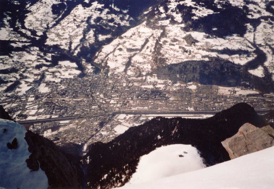 SALLANCHES depuis le sommet de l'aiguille grise de VARAN