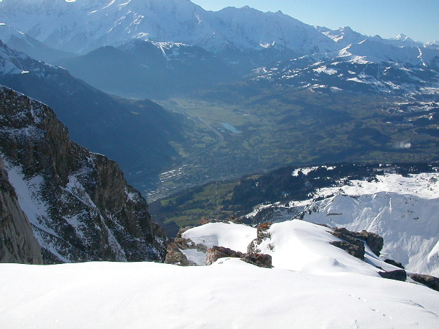 Sallanches depuis le sommet de la Pointe d'Areu