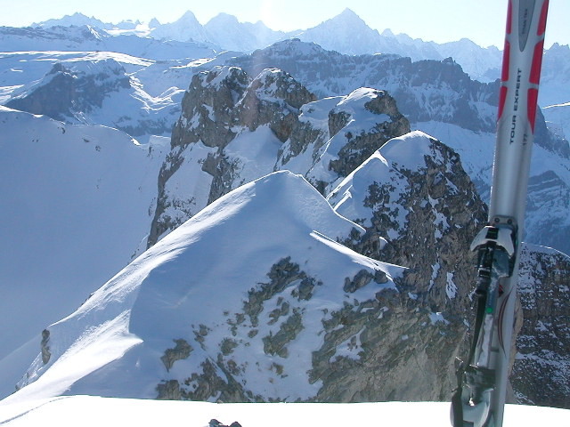 Au sommet de la Pointe d'Areu