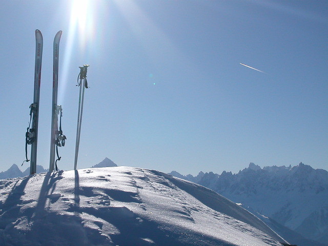 Au sommet de la Pointe d'Areu