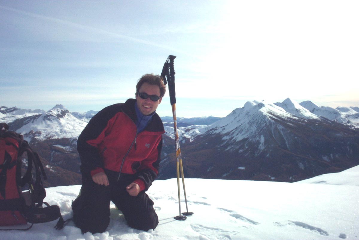 Autapie du val d'Allos : alex au sommet