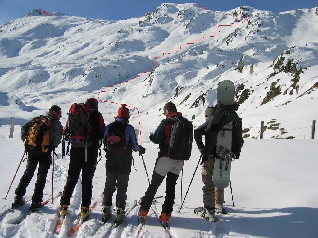 itinerario di salita